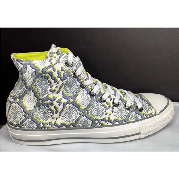 Converse Women's Chuck Taylor All Star Hi Sneakers 542479F Grey/Citron Sz 9.5 A+ - Picture 2 of 12